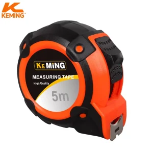 5M Round Industrial Grade Manual Lock Rubberized Steel Tape Measure for Heavy Duty Measuring Tape