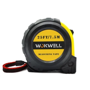 5m 16ft ABS Stainless Steel Metric Rolling Tape Measure High Visibility Blade Automatic Return Slide Lock Hook End