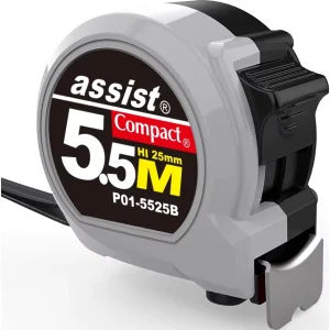 5m Long 19mm Width Steel Metric Measuring Tape with Compact Design