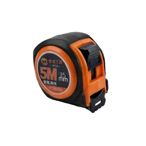 5m Self winding Brake Manganese Steel Measuring Tape with High Precision Continuous Metric Graduation ABS Case