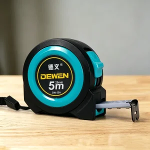 5m Steel Measuring Tape OEM ODM Custom Logo Hardware Tool Retractable Measuring Tape with Stop Button