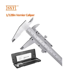 6-Inch/150mm Vernier Caliper Measuring Tool Fractional Calipers High-Hardness Steel 0.02 Mm&1/128 Inch Vernier Caliper