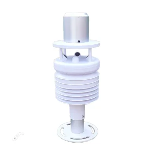 6 in 1 Air Temperature Humidity Pressure Wind Speed Direction Rainfall Solar Power Ultrasonic Anemometer Compact Weather Station