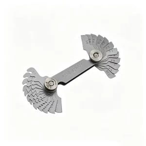60 Degree 24pcs Metric Stainless Steel Foldable Multi Blade Measuring Tool Thread Screw Pitch Gauge