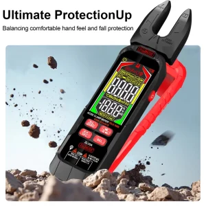 6000 Counts Auto-ranging Digital Clamp Meter Multi Tester DCV ACV ACA Ohm Capacitance Hz Diodes Continuity Temperature