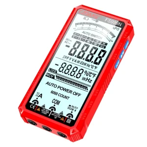 6000 Counts Auto-ranging NCV Live Line Detection Digital Multimeter with 5.0” Big Full Screen Displaying Rechargeable