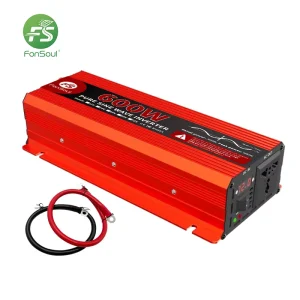 600W LCD Display Pure Sine Wave Inverter 300W Continuous 12V 24V to 220V 50 60Hz Home Automotive Single Phase