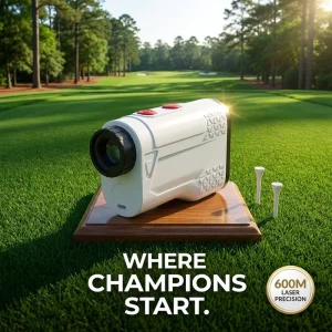 600m Laser Rangefinder with Fog-Proof 7X Magnification Slope Compensation Golf Ranging Rechargeable Battery