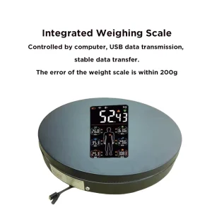 60CM 24inch 250kg Capacity LCD Weight Scale 360 Rotating Weighing Turntable 3D Full Body Scanner High Precision OEM