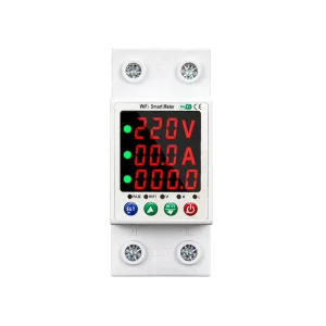 63A Single Phase Energy Meter Wifi Smart Power Meter Voltage Protector Overload Protection Tuya APP Monitor