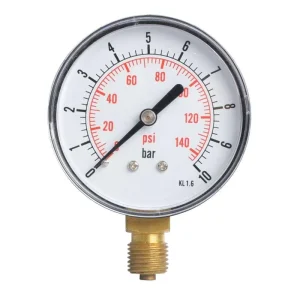 63mm Pressure Gauge with 1/4 inch Male Bottom Connection Thread