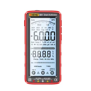681 682 683 Smart Anti burn True RMS Multimeter Rechargeable Voltage Hz Diode Tester with LCD and Sheath