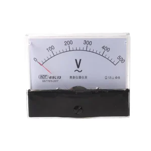 69L13 V Single Phase 500V AC Analog Amp Panel Meter Voltage Meter Class 0.5 Accuracy Maximum Demand