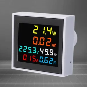 6IN1 Din Rail AC50 300V or 250V 450V 100A Monitor Power Factor Active KWH Electric Energy Frequency Meter VOLT AMP
