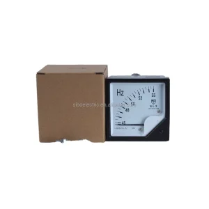 6L2-HZ AC Frequency Meter 45-55Hz 380V Voltmeter Square Pointer 80x80mm CN ZHE