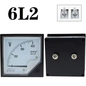 6L2-V 250V 300V 450V 500V 750V AC Analog Meter Panel Gauge AC Voltage Current Meter 80*80MM Voltmeter Voltimetro Pointer