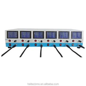 7 23V Battery Capacity Tester 6 Channel with Display Multi functional Repair Device 10A Discharge Car Battery Tester Analyzer