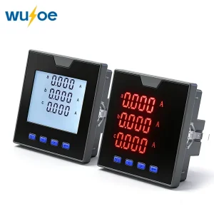 72/80/96 Three Phase Panel Meter Power Consumption Ammeter Digital Energy Meter Current Monitor Meter