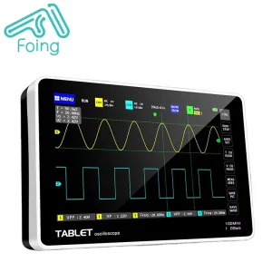 7inch Digital Tablet Oscilloscope FNIRSI 1013D Dual Channel 110MHz Bandwidth 1GS Sampling Rate Mini Oscilloscope