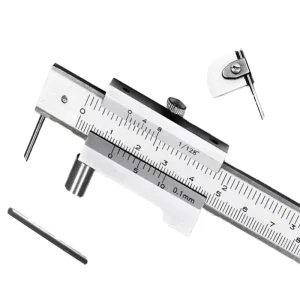 8 Inch Stainless Steel Marking Gauge Parallel Parallel Marking Vernier Caliper with 2 Carbide Scribers/Pins/Needle