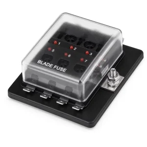 8 Way Water Proof Fuse Block with LED Indicator