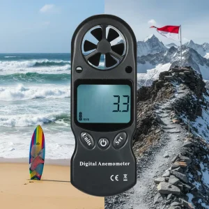 8-in-1 Digital Portable Thermo-Hygrometer Anemometer Altimeter Barometer with IP65 Protection and Two-Year Warranty
