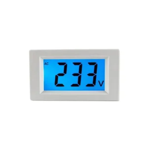 80-500V Blue LCD Digital Voltage Volt Meter 110V 220V 380V Selfpower White LCD