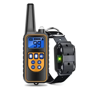 800-meter Waterproof Rechargeable Remote Dog Training Collar for Pet Dogs to Stop Barking