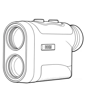 800m Laser Rangefinder with 0.5s Flagpole Lock Slope Adjustment 8x Zoom 28mm Objective Lens Multilayer Coated Lens