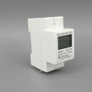80A Din Rail Single Phase Two Wire LCD Digital Display Power Consumption Energy Electric Meter kWh AC 220V 230V 50Hz 60Hz