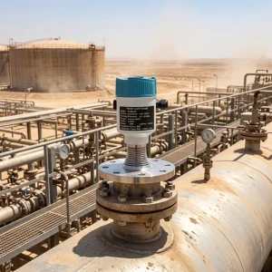 80G Microwave or Radar Oil Level Water Gauge Cement Silo Bulk Material Liquid Level Gauge