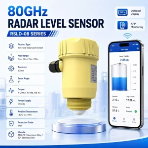 80G radar Water Level Sensor High precision River Level Gauge radar Water Level Gauge