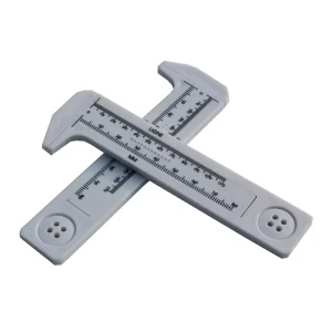 80mm Plastic Button Measuring Vernier Caliper mm Ligne Customer logo