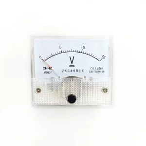 85C1 DC Analog Panel Voltmeter Gauge Mechanical Voltage Meter for 5V 500V for Electronic Components