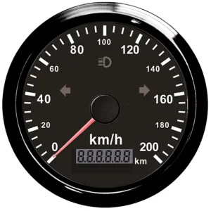85mm 100mm Analog Pulse Speedometer Stepper Motor Gauge Auto Meter 125km/h MPH Total Mileage Adjustable for Truck Bus Motorcycle