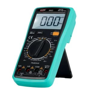 890D True RMS Digital Multimeter High Accuracy 3-Digit LCD Display Measures DC/AC Voltage 20uA-10A Current