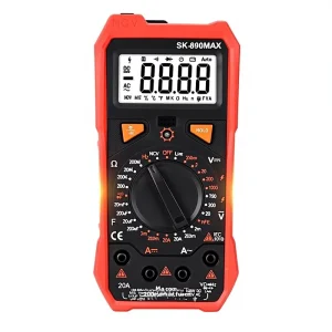 890MAX Smart Voice Broadcast Digital Multimeter USB Rechargeable True RMS High Precision Anti-burn Universal Meter 750V