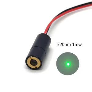 8X21mm 520nm 1mW Green Dot Laser Diode Module for Home Use Industry Internal Focus Positioning