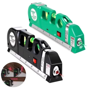 8ft Cross Line Measurement Ruler Leveling Laser Level Pro 3 Tools