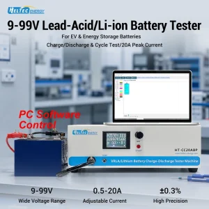 9 99V Battery Capacity Tester 20A 40A High Precision Analyzer for 12V 24V 48V 72V Lithium Battery Pack