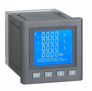 96*96mm 3 Phase Multi function Energy Meters with RS485 Communication