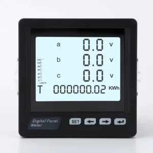 96*96mm Digital LED RM 3D3Y Multi Function Power Meter Panel Mounted 3 Phase 96*96mm Voltmeter and Ammeter Multimeter
