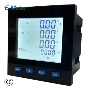 96×96 Three Phase Power Wattmeter With 485 Modbus and DLT645 Protocols for Energy Management Systems