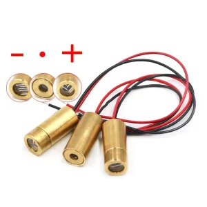 9MM Red Laser Diode Semiconductor Laser Tube for Laser Head Slot Cross Dot Applications Through Hole Mounting