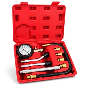 9Pcs Engine Compression Tester 0 300PSI Best Compression Test Kit