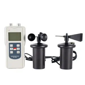 AA 136C Multi Functional Anemometer Portable 3 Cup Wind-gauge Measure Wind Speeds Temperature