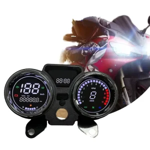 ABS Digital Motorcycle Speedometer Dashboard Direct Replacement Instrument Fit for Super Gato CG 250 250cc Motorbike