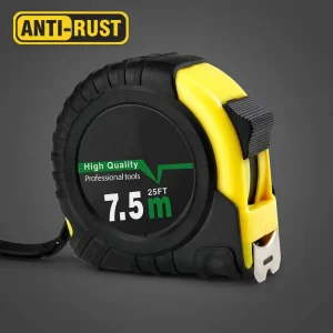 ABS Metric Measuring Tool Manual Lock Anti Rust Portable Small Hand Tape Measure with Stand 5M 7.5M