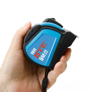ABS Metric Steel Tape Measure with Rubber Coated Auto Lock Retractable Double Sided Blade 10m Length for Household Use