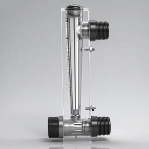 ABS Panel Mount Oil Flow Meter 100L/H High Accuracy Thread Connection OEM Customizable